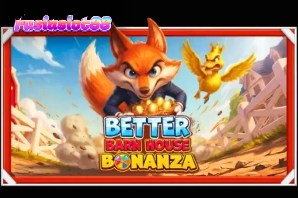 Tampilan visual slot Better Barn House Bonanza dengan tema peternakan kartun yang ceria.